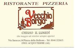Ristorante Pizzeria Vecchio Borgo Acqui Terme